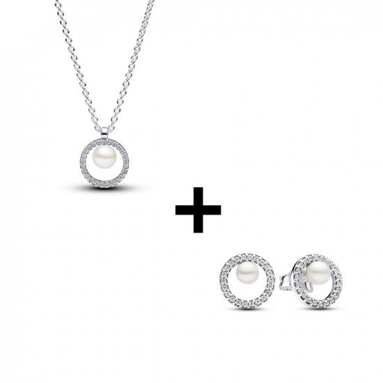 Pandora set náhrdelník + náušnice