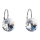 Stříbrné náušnice visací s krystaly Swarovski bílé kulaté 31106.1 Stříbrné náušnice visací s krystaly Swarovski bílé kulaté 31106.1