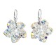 Stříbrné náušnice visací s krystaly Swarovski AB efekt kytička 31130.2 Stříbrné náušnice visací s krystaly Swarovski AB efekt kytička 31130.2
