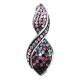Stříbrný přívěsek s krystaly Swarovski fialová spirála 34166.3 Stříbrný přívěsek s krystaly Swarovski fialová spirála 34166.3