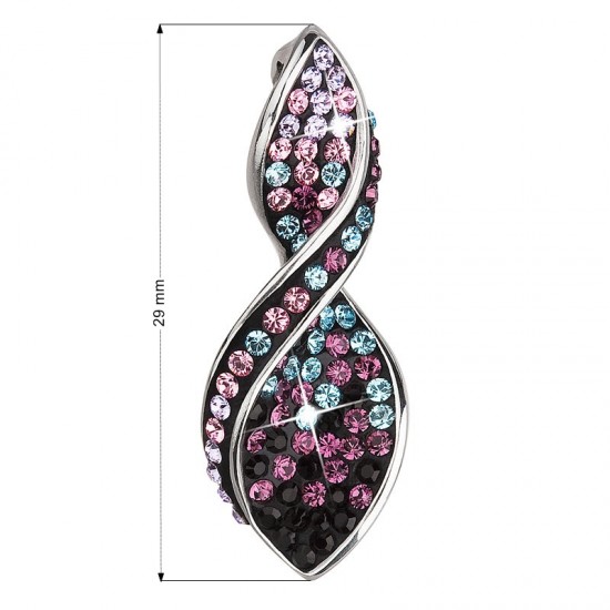 Stříbrný přívěsek s krystaly Swarovski fialová spirála 34166.3 Stříbrný přívěsek s krystaly Swarovski fialová spirála 34166.3