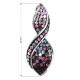 Stříbrný přívěsek s krystaly Swarovski fialová spirála 34166.3 Stříbrný přívěsek s krystaly Swarovski fialová spirála 34166.3