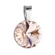 Stříbrný přívěsek s krystaly Swarovski hnědý kulatý-rivoli 34112.3 Stříbrný přívěsek s krystaly Swarovski hnědý kulatý-rivoli 34112.3