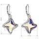 Náušnice bižuterie se Swarovski krystaly AB efekt hvězdička 51055.2 Náušnice bižuterie se Swarovski krystaly AB efekt hvězdička 51055.2