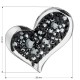 Stříbrný přívěsek s krystaly Swarovski černé srdce 34184.5 Stříbrný přívěsek s krystaly Swarovski černé srdce 34184.5
