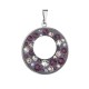 Přívěsek bižuterie se Swarovski krystaly fialový kulatý 54026.3 plum Přívěsek bižuterie se Swarovski krystaly fialový kulatý 54026.3 plum