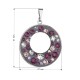 Přívěsek bižuterie se Swarovski krystaly fialový kulatý 54026.3 plum Přívěsek bižuterie se Swarovski krystaly fialový kulatý 54026.3 plum