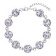 Stříbrný náramek se Swarovski krystaly fialový 33048.3 Stříbrný náramek se Swarovski krystaly fialový 33048.3