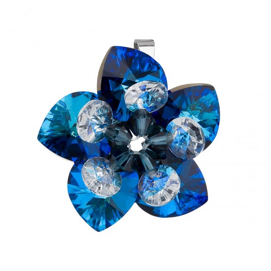 Stříbrný přívěsek s krystalem Swarovski modrá květina 34072.5 Stříbrný přívěsek s krystalem Swarovski modrá květina 34072.5