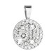 Stříbrný přívěsek s krystaly Swarovski bílý kulatý 34225.1 Stříbrný přívěsek s krystaly Swarovski bílý kulatý 34225.1
