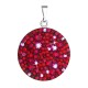 Stříbrný přívěsek s krystaly Swarovski červený kulatý 34131.3 cherry Stříbrný přívěsek s krystaly Swarovski červený kulatý 34131.3 cherry