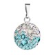 Stříbrný přívěsek s krystaly Swarovski modrý kulatý 34225.3 light turquoise Stříbrný přívěsek s krystaly Swarovski modrý kulatý 34225.3 light turquoise