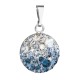Stříbrný přívěsek s krystaly Swarovski modrý kulatý 34225.3 ice blue Stříbrný přívěsek s krystaly Swarovski modrý kulatý 34225.3 ice blue