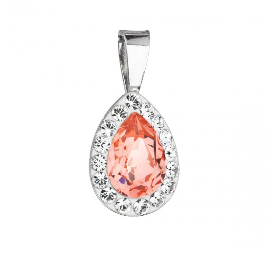 Stříbrný přívěsek s krystaly Swarovski oranžová slza 34252.3 Stříbrný přívěsek s krystaly Swarovski oranžová slza 34252.3