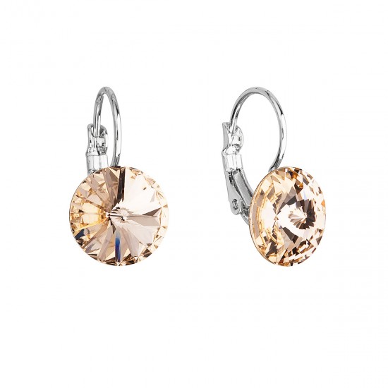 Náušnice bižuterie se Swarovski krystaly oranžové kulaté 51002.3 Náušnice bižuterie se Swarovski krystaly oranžové kulaté 51002.3