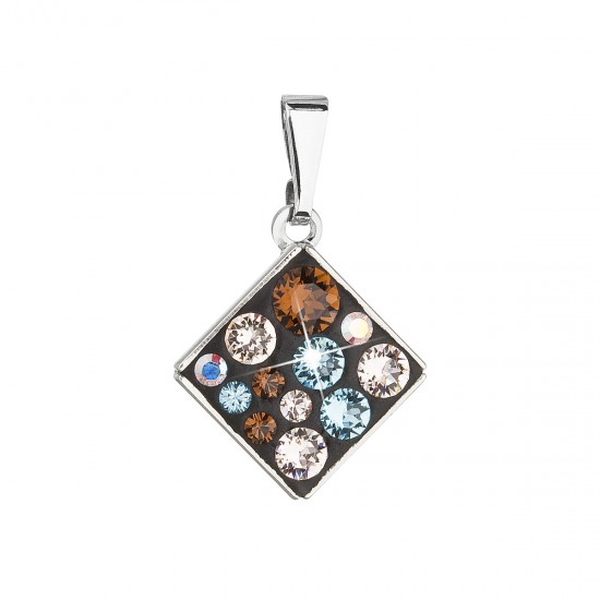 Přívěsek bižuterie se Swarovski krystaly modrý kosočtverec 54020.3 aqua Přívěsek bižuterie se Swarovski krystaly modrý kosočtverec 54020.3 aqua