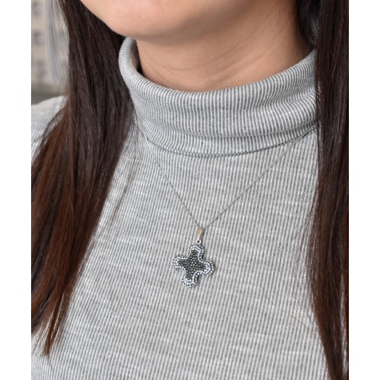 Stříbrný přívěsek se Swarovski krystaly barevný 74044.3 Stříbrný přívěsek se Swarovski krystaly barevný 74044.3