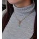 Stříbrný náhrdelník s krystaly Swarovski barevná kapka 72051.3 Stříbrný náhrdelník s krystaly Swarovski barevná kapka 72051.3