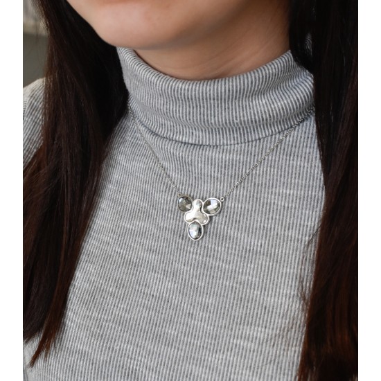 Stříbrný náhrdelník s krystaly Swarovski bílý 72053.3 Stříbrný náhrdelník s krystaly Swarovski bílý 72053.3