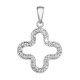 Stříbrný přívěsek s krystaly Swarovski v bílé barvě 74071.1 Stříbrný přívěsek s krystaly Swarovski v bílé barvě 74071.1