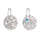 Stříbrné náušnice visací s krystaly Swarovski ab efekt kulaté 31176.2 Stříbrné náušnice visací s krystaly Swarovski ab efekt kulaté 31176.2