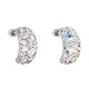 Stříbrné náušnice visací s krystaly Swarovski ab efekt půlkruh 31164.2 Stříbrné náušnice visací s krystaly Swarovski ab efekt půlkruh 31164.2