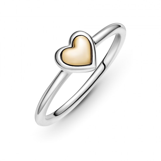 Prsten Klenuté zlaté srdce