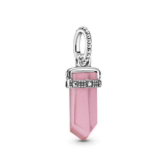 Náhrdelníkový přívěsek Růžový amulet Náhrdelníkový přívěsek Růžový amulet