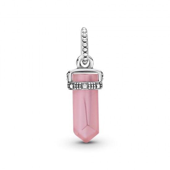 Náhrdelníkový přívěsek Růžový amulet Náhrdelníkový přívěsek Růžový amulet